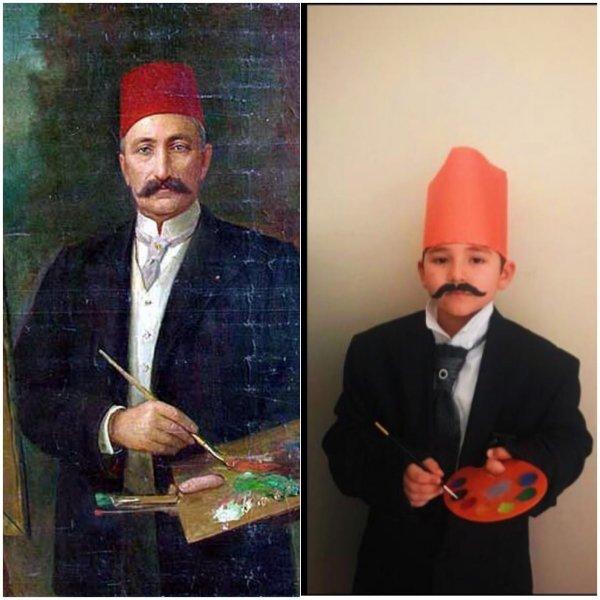 Artukbey İlkokulu'ndaki öğrencilerin 23 Nisan çalışmaları