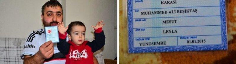 Çocuğuna yabancı futbolcuların ismini koyan taraftarlar