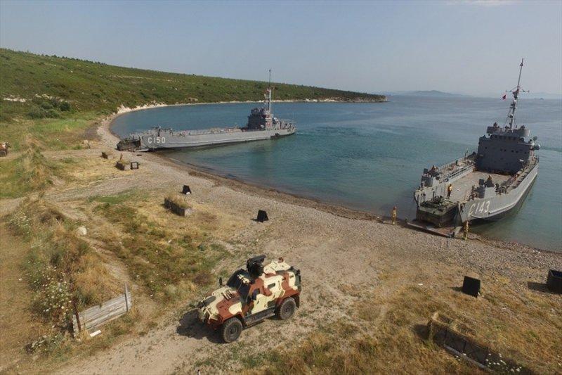 Deniz Kuvvetleri'nin harekata hazırlık eğitimleri yapıldı