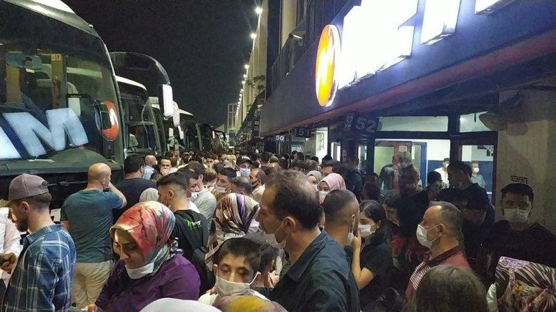 15 Temmuz Demokrasi Otogarı'nda asker uğurlama yoğunluğu