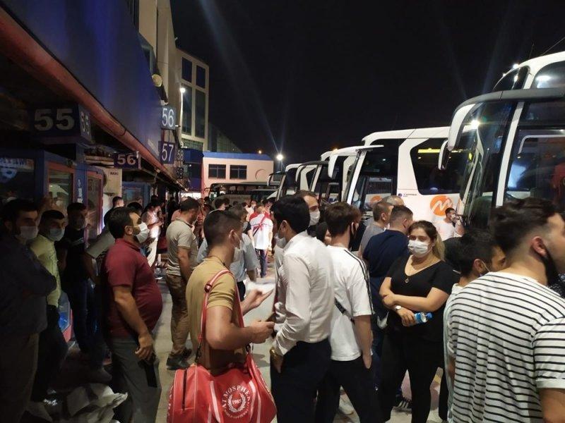 15 Temmuz Demokrasi Otogarı'nda asker uğurlama yoğunluğu