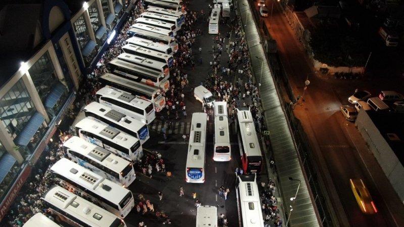 15 Temmuz Demokrasi Otogarı'nda asker uğurlama yoğunluğu