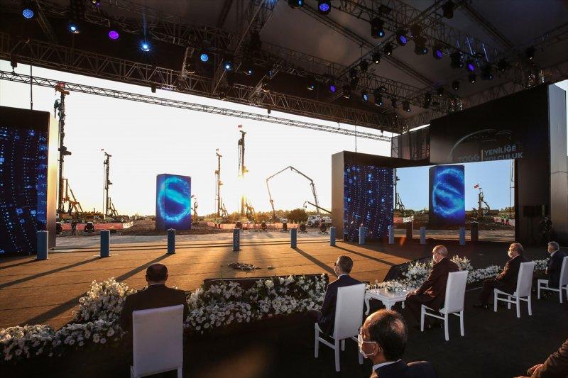 Yerli otomobil fabrikasının temel atma töreninden fotoğraflar