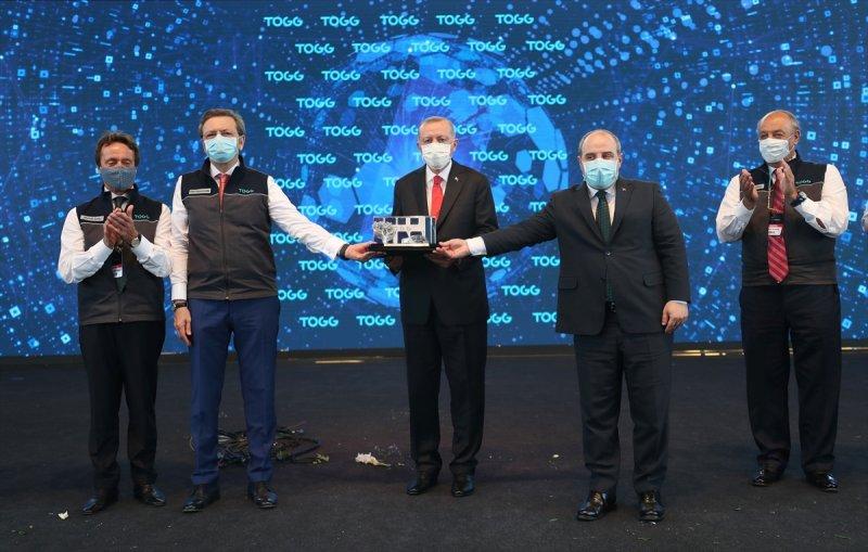 Yerli otomobil fabrikasının temel atma töreninden fotoğraflar