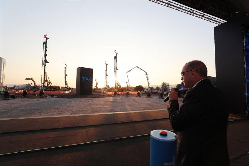 Yerli otomobil fabrikasının temel atma töreninden fotoğraflar