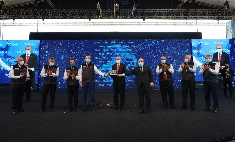 Yerli otomobil fabrikasının temel atma töreninden fotoğraflar