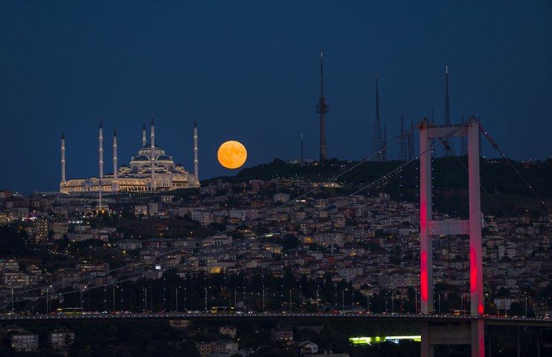 Türkiye'den dolunay görüntüleri