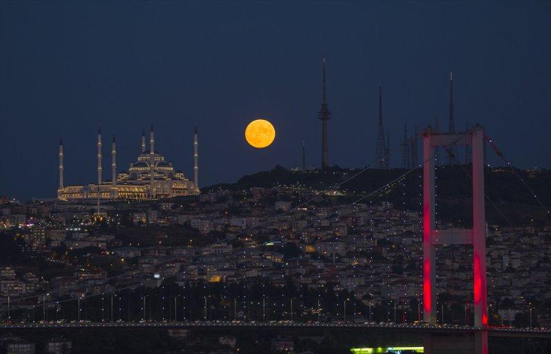 Türkiye'den dolunay görüntüleri