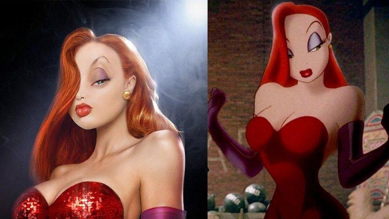 Çizgi film karakterlerinin gerçeğe yansıtılan çizimleri