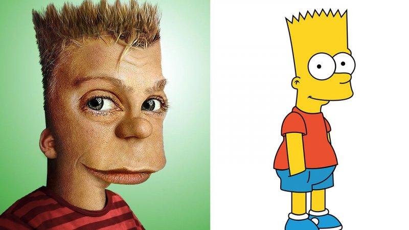 Çizgi film karakterlerinin gerçeğe yansıtılan çizimleri