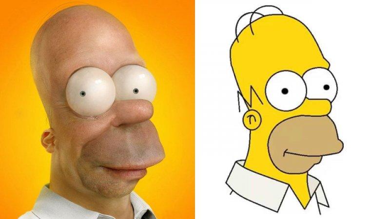 Çizgi film karakterlerinin gerçeğe yansıtılan çizimleri