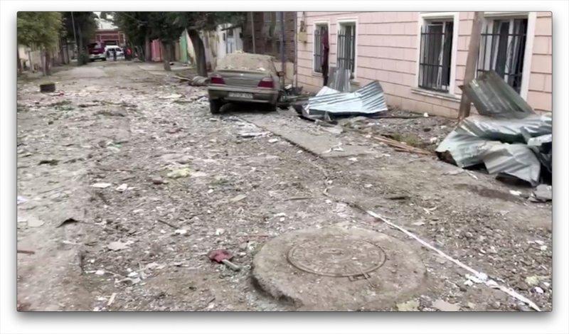 Ermenistan'ın sivilleri hedef aldığı Gence'den ilk görüntüler