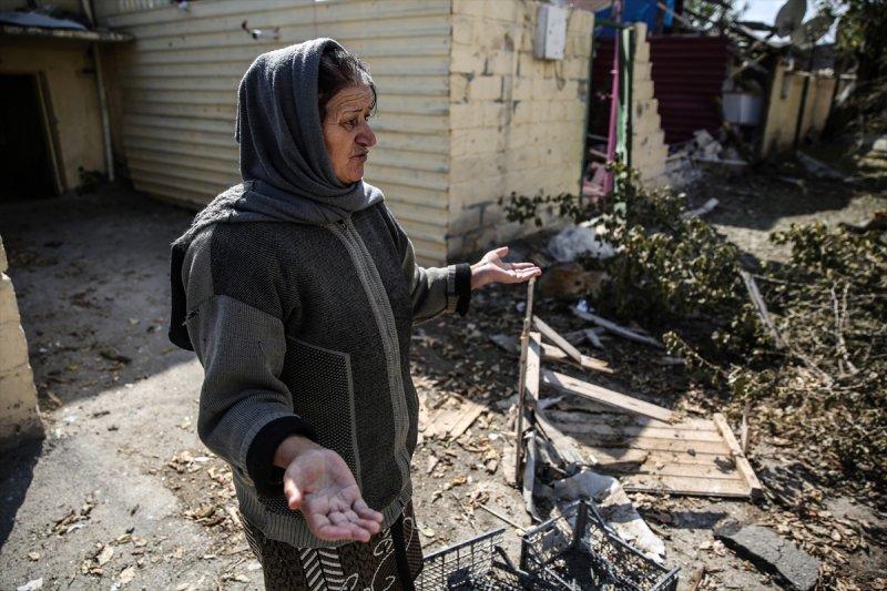 Ermenistan'ın en çok hedef aldığı yerleşim yerlerinden Terter'deki hasar