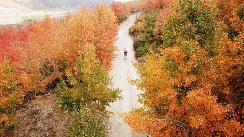 Nemrut Krater Gölü'nden sonbahar manzaraları