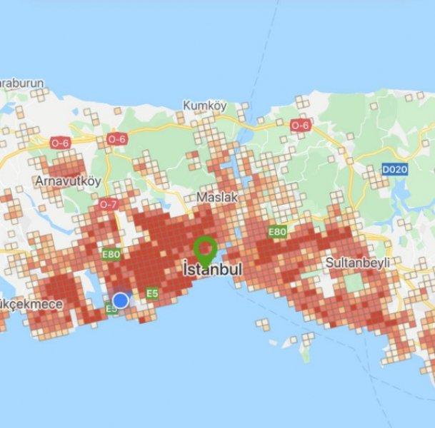 İstanbul'un koronavirüs haritası 