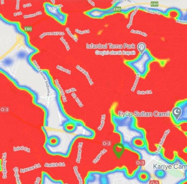 İstanbul'un koronavirüs haritası 