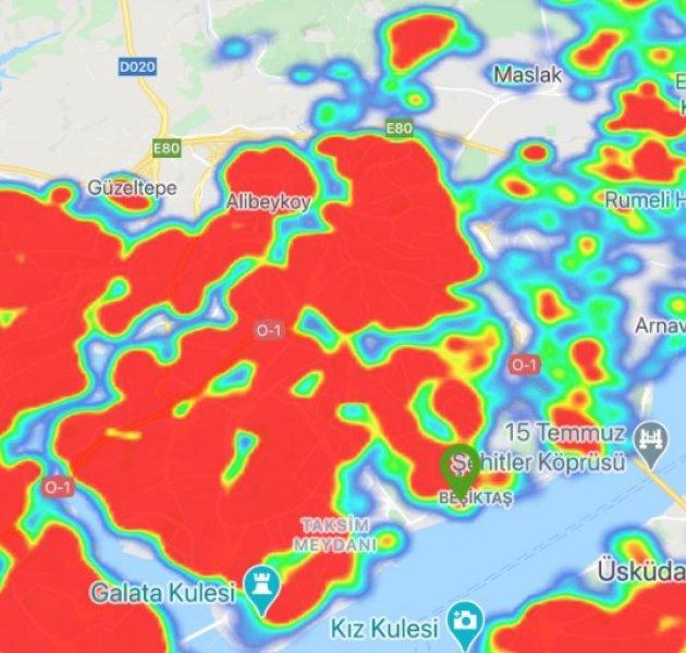 İstanbul'un koronavirüs haritası 