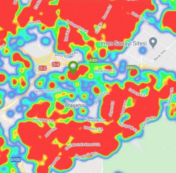 İstanbul'un koronavirüs haritası 