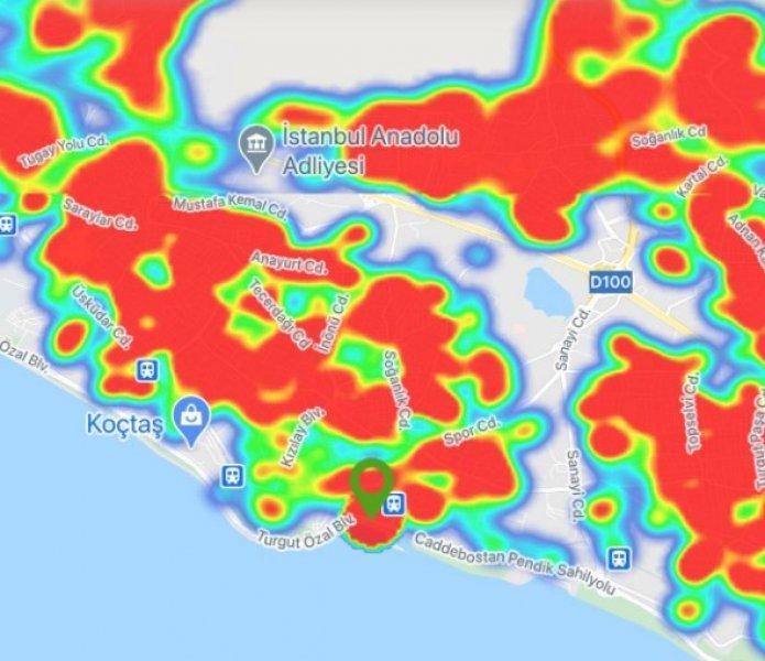 İstanbul'un koronavirüs haritası 