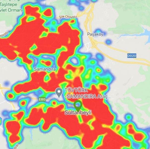 İstanbul'un koronavirüs haritası 