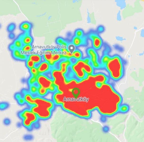 İstanbul'un koronavirüs haritası 