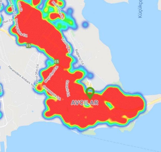 İstanbul'un koronavirüs haritası 
