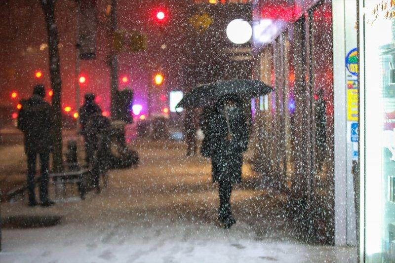 New York'ta kar yağışı