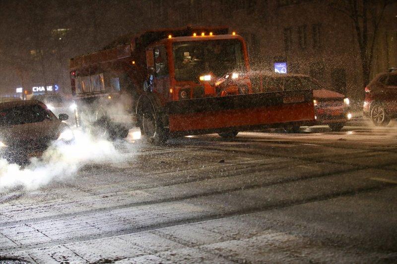 New York'ta kar yağışı