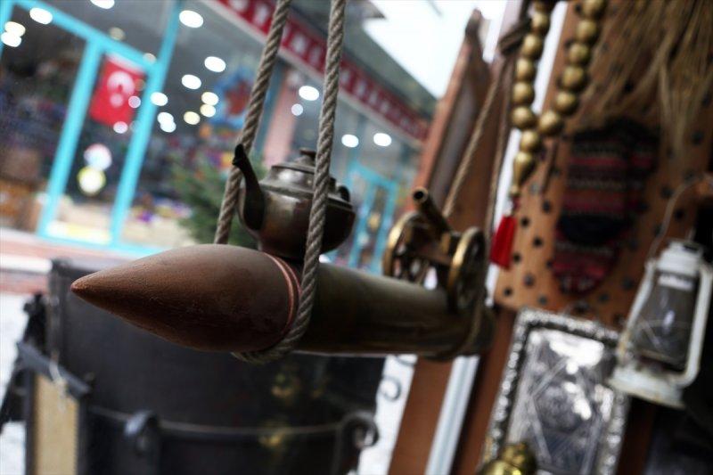 Trabzonlu bakır ustasının devasa ürünleri