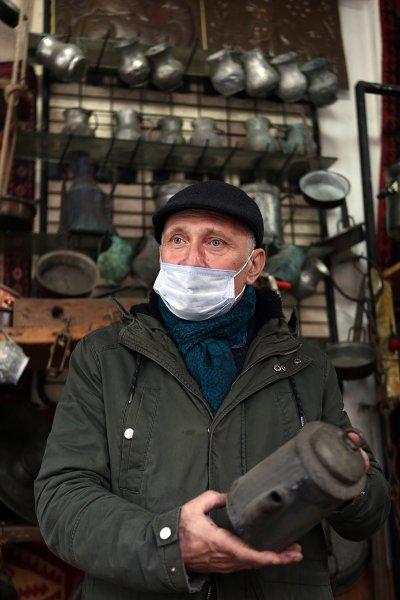 Trabzonlu bakır ustasının devasa ürünleri