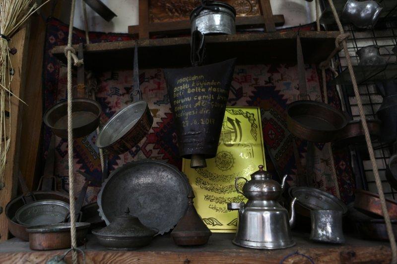 Trabzonlu bakır ustasının devasa ürünleri