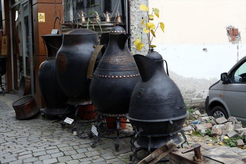 Trabzonlu bakır ustasının devasa ürünleri