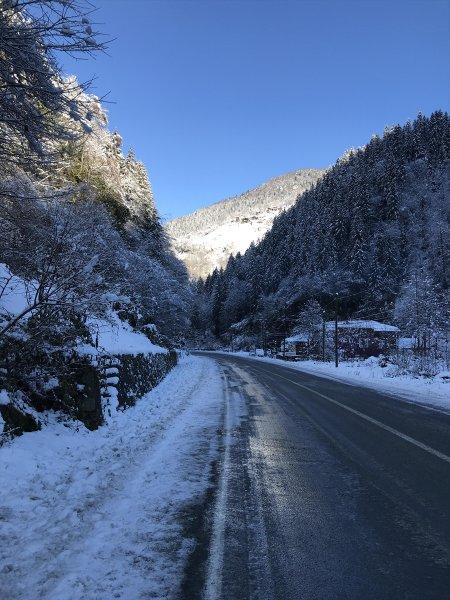 Rize'den kar manzaraları