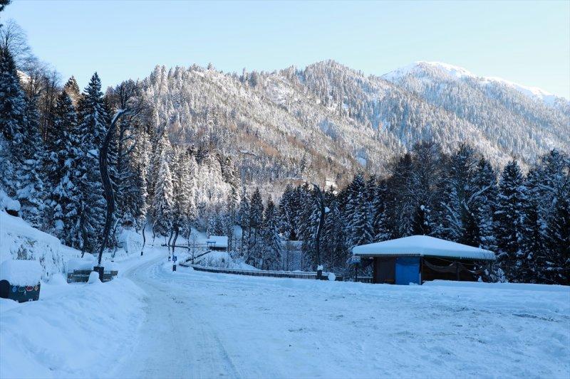 Rize'den kar manzaraları