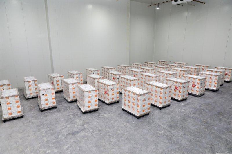 Depolardaki koronavirüs aşısı görüntülendi