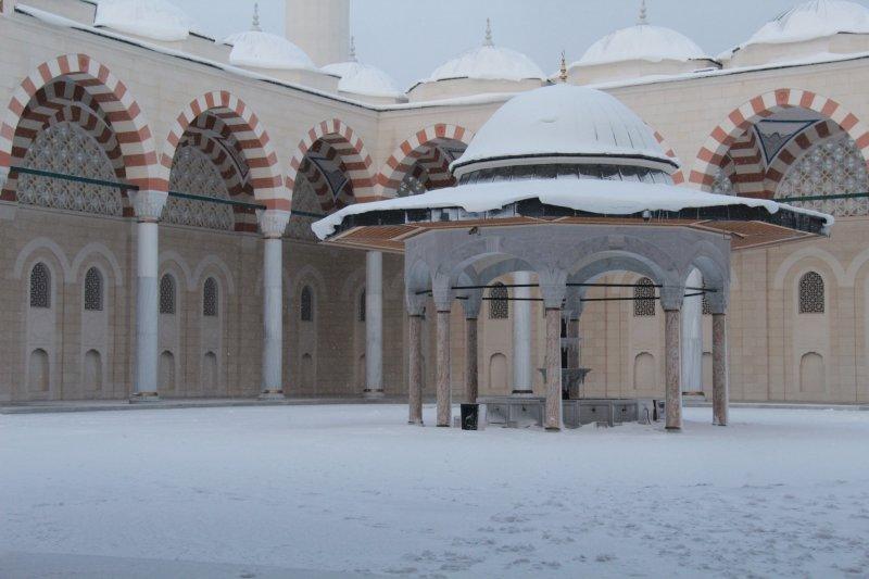 Çamlıca'dan kar manzaraları