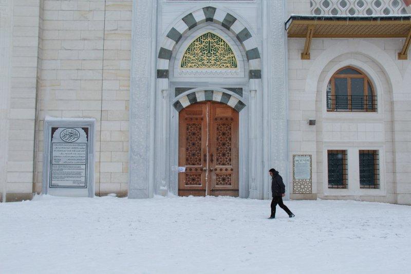 Çamlıca'dan kar manzaraları