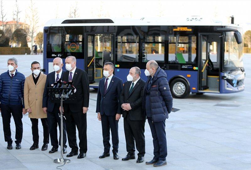 Türkiye'nin sürücüsüz elektrikli otobüsü