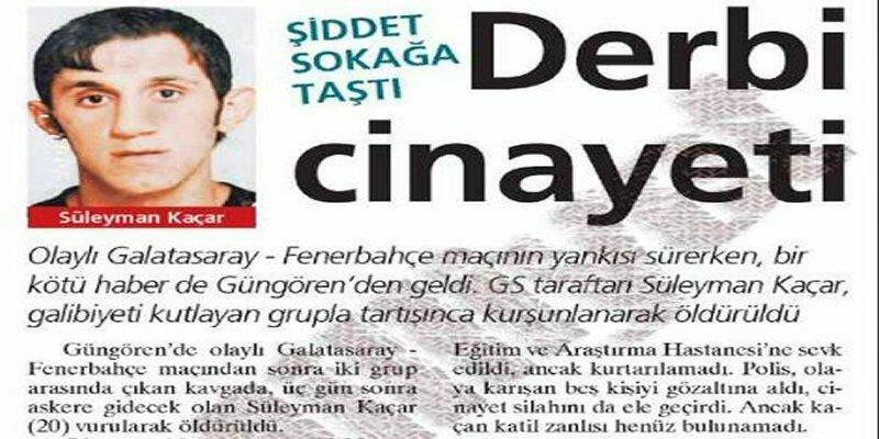 Nostalji derbi manşetleri