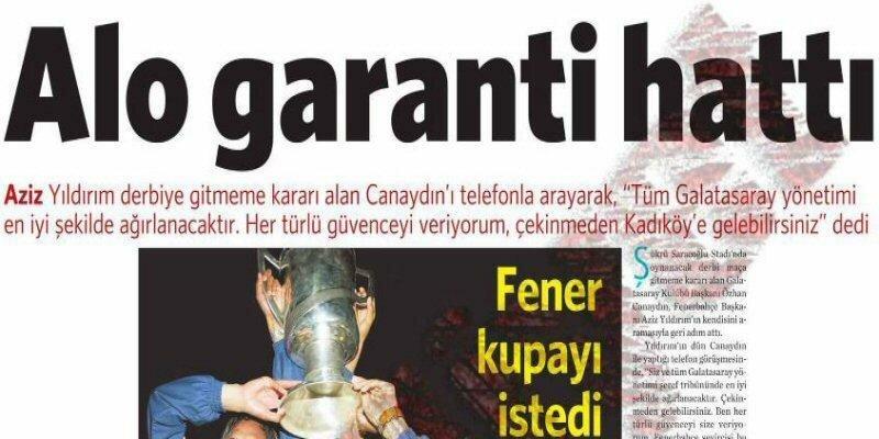 Nostalji derbi manşetleri