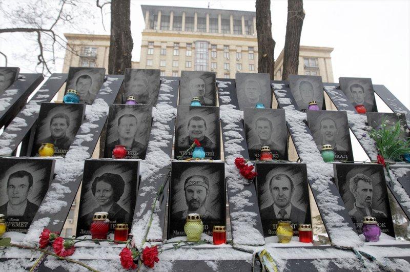 Kiev'de Meydan Devrimi'nin yıl dönümü