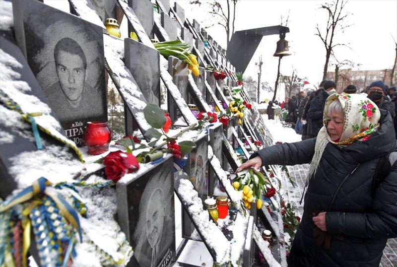 Kiev'de Meydan Devrimi'nin yıl dönümü