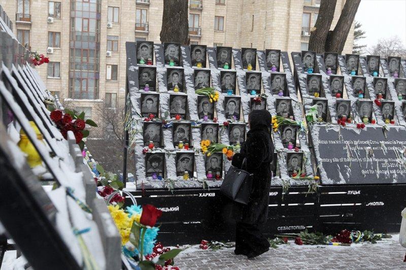Kiev'de Meydan Devrimi'nin yıl dönümü