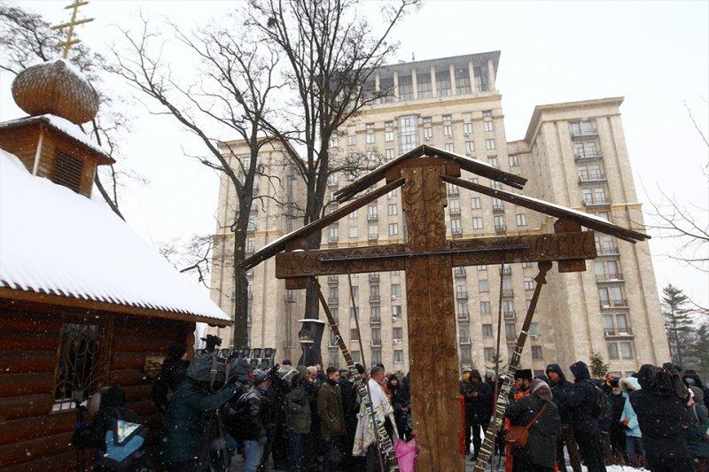 Kiev'de Meydan Devrimi'nin yıl dönümü