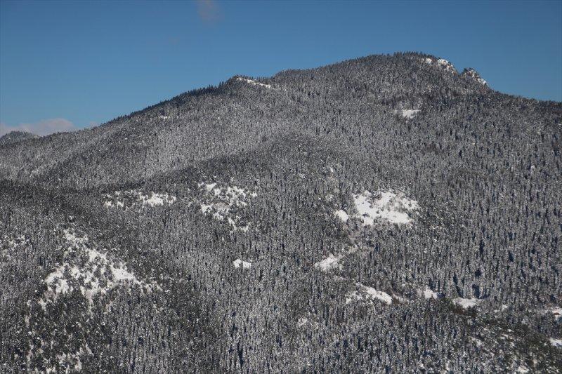 Karla kaplı Küre Dağları'nda görsel şölen
