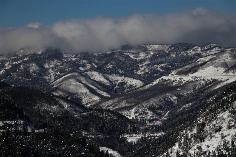 Karla kaplı Küre Dağları'nda görsel şölen