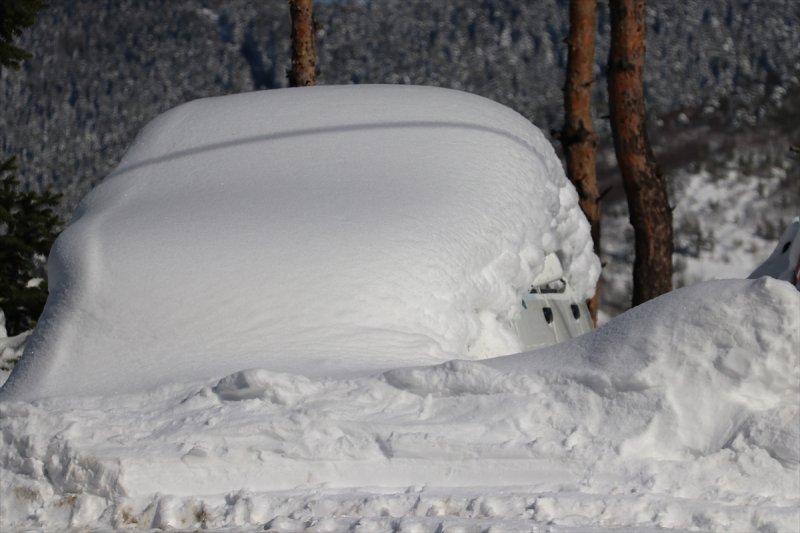 Karla kaplı Küre Dağları'nda görsel şölen