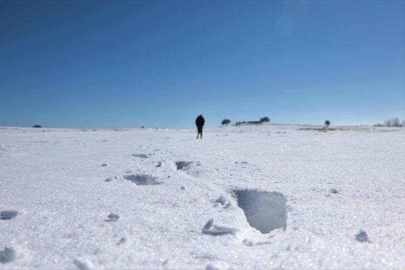 Karla kaplı Küre Dağları'nda görsel şölen