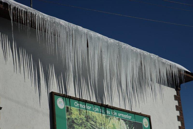 Karla kaplı Küre Dağları'nda görsel şölen