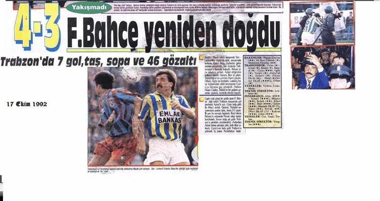 Unutulmaz Fenerbahçe-Trabzonspor maçları